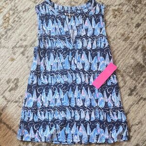 Lilly Pulitzer Blue and White Patterned Dress